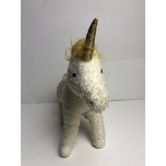 Douglas Unicorn Plush Stuffed Animal‎ Toy White Golden 2013 11” tall - Picture 2 of 6